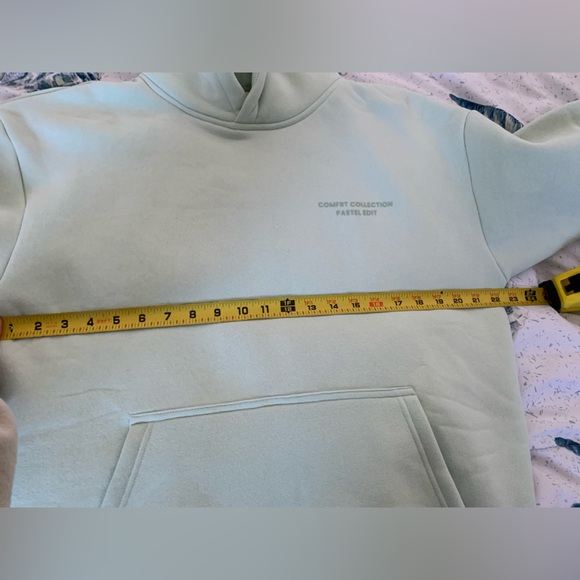 Comfrt Pastel Mint Green Hoodie Size Small - Picture 6 of 8